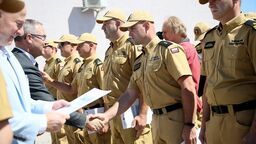 Oficjalne przekazanie nastąpiło w Ośrodku Szkolenia Komendy Wojewódzkiej Państwowej Straży Pożarnej w Lublinie