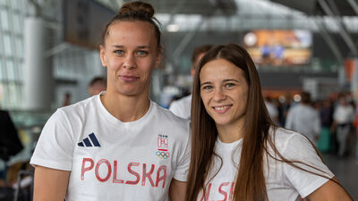 Wiktoria Chołuj i Anhelina Łysak