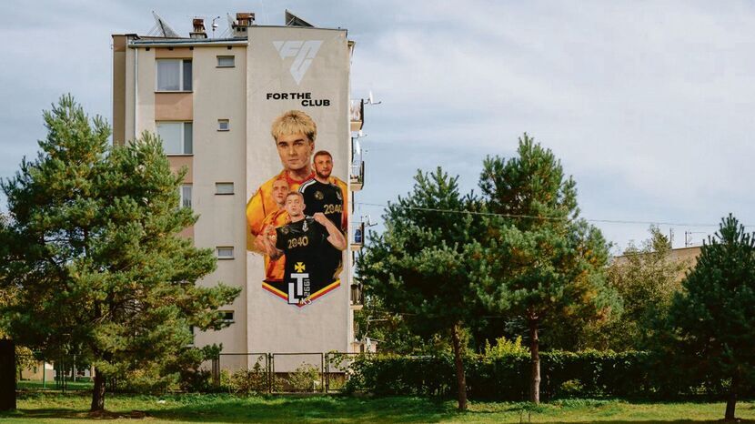 Mural z Matą w Ostrowie Lubelskim