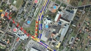 Cały ruch jedną jezdnią. Utrudnienia w związku z przebudową ulicy