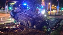 17-latek dachował samochodem w Puławach. Nie miał prawa jazdy