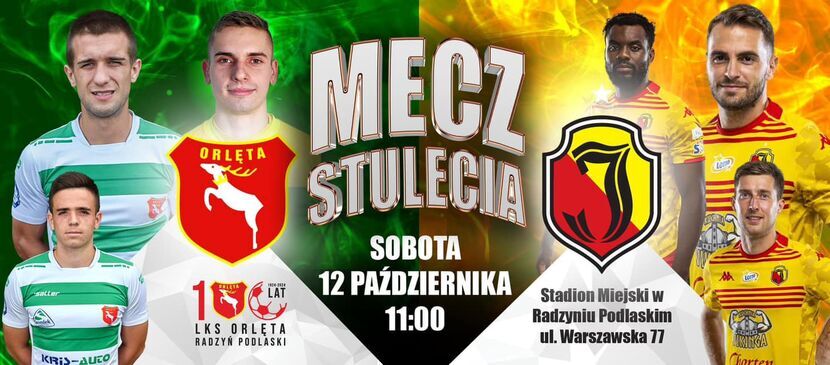 Mecz Orlęta - Jagiellonia zostanie rozegrany w sobotę