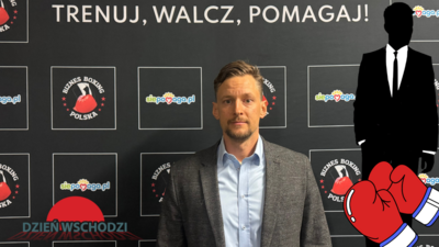 Charytatywny boks w białych kołnierzykach