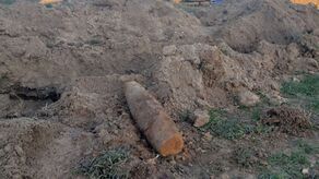 Pocisk artyleryjski znaleziony na budowie