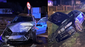 Zderzenie forda z BMW pod Zamościem. Dwaj kierowcy w szpitalu