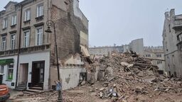 Kamienica wyburzona, Bernardyńska być może we wtorek będzie przejezdna 