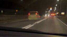 Pijany kierowca fiata o włos minął się z ciężarówką