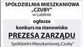 SM Czuby - ogłoszenie o konkursie na stanowisko Prezesa Zarządu