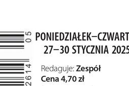 Pierwsza strona Dziennika Wschodniego z 27 stycznia 2025 r.