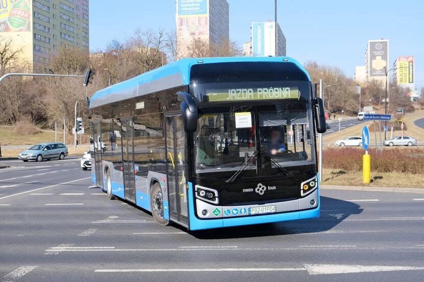 Test wodorowego autobusu przeznaczonego dla Chełmskich Linii Autobusowych na ulicach Lublina