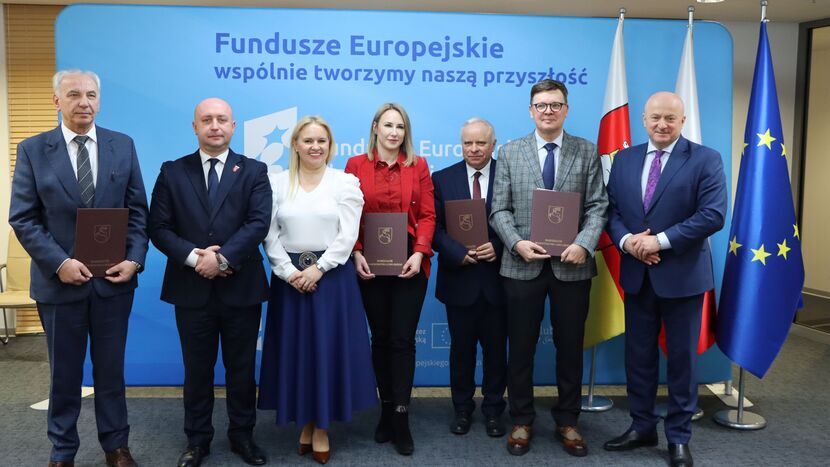 Uroczyste podpisanie 6 umów w ramach Działania 1.1 Regionalna infrastruktura badawczo-rozwojowa programu Fundusze Europejskie dla Lubelskiego 2021-2027, Lublin, 5 marca 2025 r. 