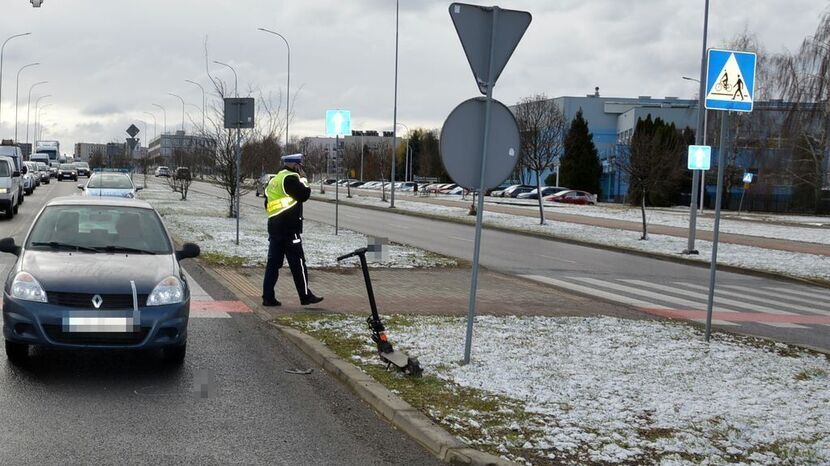 Do wypadku doszło w poniedziałek przy ul. Legionów w Zamościu