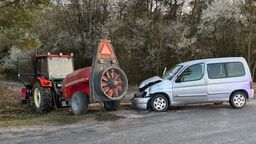 Alkohol plus traktor. Dwie osoby trafiły do szpitala