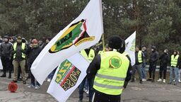 Marzec 2024: pikieta czterech organizacji związkowych działających w LW Bogdanka