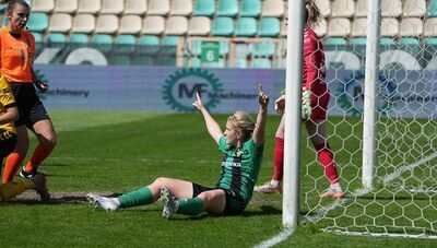 Julia Piętakiewicz świętuje zdobycie gola