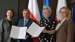 Podpisanie umowy w siedzibie Narodowego Funduszu Ochrony Środowiska i Gospodarki Wodnej