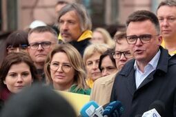 Szymon Hołownia w Lublinie: "Musimy mieć prezydenta, który będzie człowiekiem pokoju"