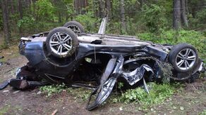 Tragiczny finał zderzenia z łosiem. Kierowca opla i pasażerka zginęli na miejscu 