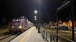 Przystanek kolejowy Zamość Starówka przy ul. Peowiaków