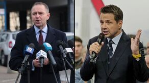 Z lewej Karol Nawrocki, z prawej Rafał Trzaskowski