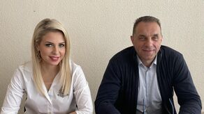 Radna Renata Stefaniuk (PiS) i radny Marek Sulima (PSL)