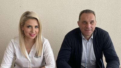 Radna Renata Stefaniuk (PiS) i radny Marek Sulima (PSL)
