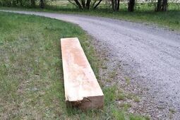 Trasa dla rowerzystów, raj dla złodziei. Ktoś ukradł duży jesionowy bal