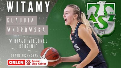 Klaudia Wnorowska nową zawodniczką Polskiego Cukru AZS UMCS Lublin