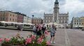 Na Rynku Wielkim w Zamościu jest klomb i pojedyncze donice z kwiatami. O rośliny zadbali również właściciele ogródków kawiarnianych. Jest jednak pomysł, by pojawiło się kilka dających cień drzew