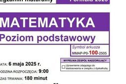 Matura 2025: Arkusze maturalne z matematyki i odpowiedzi