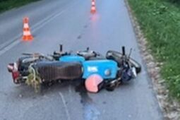 Bez kasku i uprawnień fiknął kozła. Poleciał do szpitala