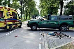 Strażnicy graniczni pierwsi na miejscu wypadku. Ruszyli na ratunek