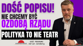 Adrian Zandberg w Dzienniku Wschodnim: wotum zaufania dla Tuska to pusty teatr