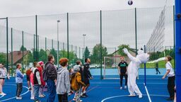 Uroczyste otwarcie przez władze Chełma nowego boiska przy ul. Makowej 