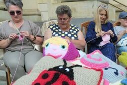 Oczko prawe, oczko lewe... czyli Światowy Dzień Dziergania w Miejscach Publicznych w Lublinie