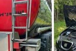 Ucierpiały tylko pojazdy i portfel 73-letniego sprawcy