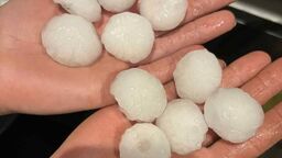 Taki grad spadł miejscami w powiecie kraśnickim 