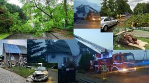 Całą noc strażacy mieli ręce pełne pracy. Musieli interweniować 209 razy.