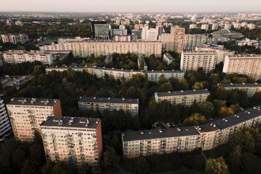 Osiedla LSM widziane z lotu ptaka