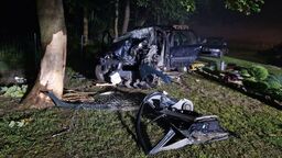 Jechała za szybko i uderzyła w drzewo. Bez uprawnień, za to z promilami