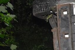 Więcej szczęścia niż rozumu. Pijany dachował w lesie