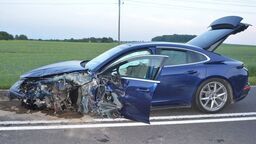 Tragiczny karambol na DW 812. Jeden z kierowców ze złamanym kręgosłupem