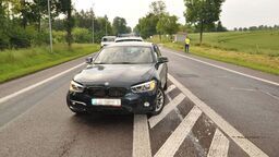 Młody kierowca zdrzemnął się za kierownicą na środku drogi krajowej nr 17