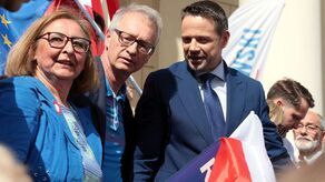 Rafał Trzaskowski podczas kampanijnego spotkania z wyborcami w Lublinie