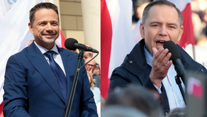 Trzaskowski wygrał w pierwszym sondażu. Zobacz film z lubelskich sztabów