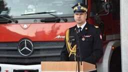 Nadbryg. Grzegorz Szyszko, z-ca komendanta głównego PSP podczas wizyty w Nasutowie