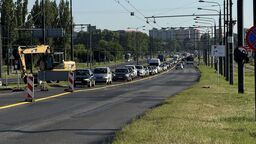 Tak wyglądał pierwszy poranek z przebudową al. Unii Lubelskiej