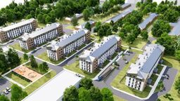 Wizualizacja budynków mieszkalnych projektu SIM, mających powstać przy ul. Hrubieszowskiej w Chełmie 