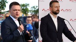 Szymon Hołownia (z lewej) i Władysław Kosiniak-Kamysz, liderzy Trzeciej Drogi