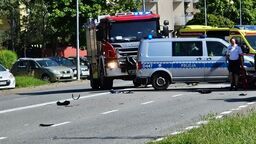 Wypadek przy ulicy Zamkowej w Białej Podlaskiej 